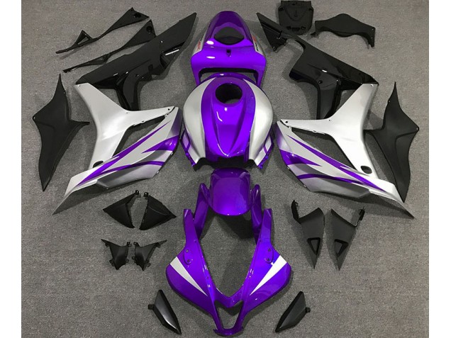 Stile Viola & Argento OEM 2007-2008 CBR600RR Carena Moto Stile Viola & Argento OEM 2007-2008 CBR600RR Carena Moto