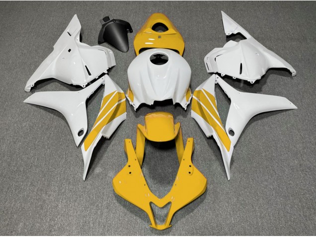 Striscia Laterale Gialla & Bianca 2009-2012 CBR600RR Carena Moto