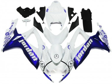 Style Brillant Bleu Et Blanc Jordan 2006-2007 GSXR 600-750 Carena Moto