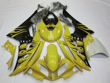 Style Jaune Flamme 2008-2016 R6 Carena Moto