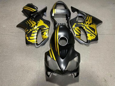 Teschio Nero Opaco & Oro 2001-2003 CBR600 F4i Carena Moto