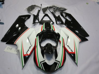 Tricolore Nero 2007-2014 Ducati 848 1098 1198 Carena Moto