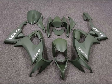 US Army Verde Opaco 2008-2010 ZX10R Carena Moto