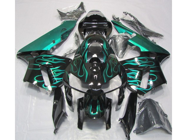 Verde Acqua Brillante Fiamma 2005-2006 CBR600RR Carena Moto Verde Acqua Brillante Fiamma 2005-2006 CBR600RR Carena Moto