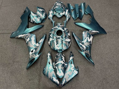 Verde Acqua Scuro Camo 2004-2006 R1 Carena Moto
