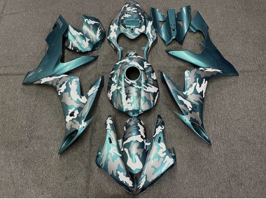 Verde Acqua Scuro Camo 2004-2006 R1 Carena Moto