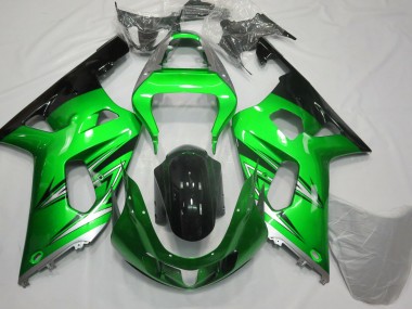 Verde & Argento 2001-2003 GSXR 600-750 Carena Moto