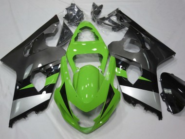 Verde & Argento 2004-2005 GSXR 600-750 Carena Moto