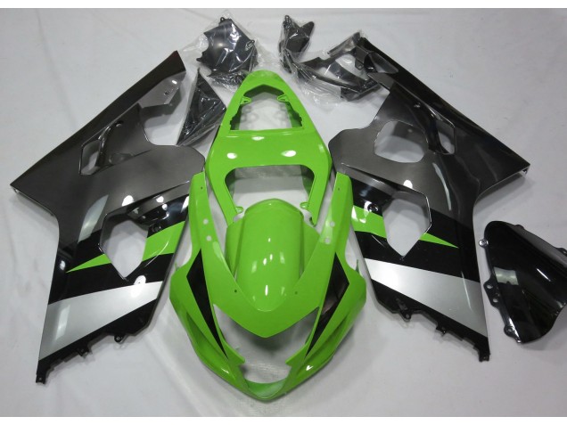 Verde & Argento 2004-2005 GSXR 600-750 Carena Moto