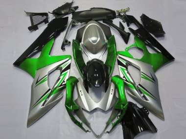 Verde Argento & Nero 2005-2006 GSXR 1000 Carena Moto