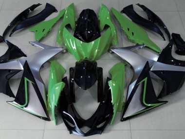 Verde Argento & Nero 2009-2016 GSXR 1000 Carena Moto