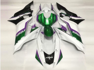 Verde & Bianco Lucido 2017-2021 R6 Carena Moto