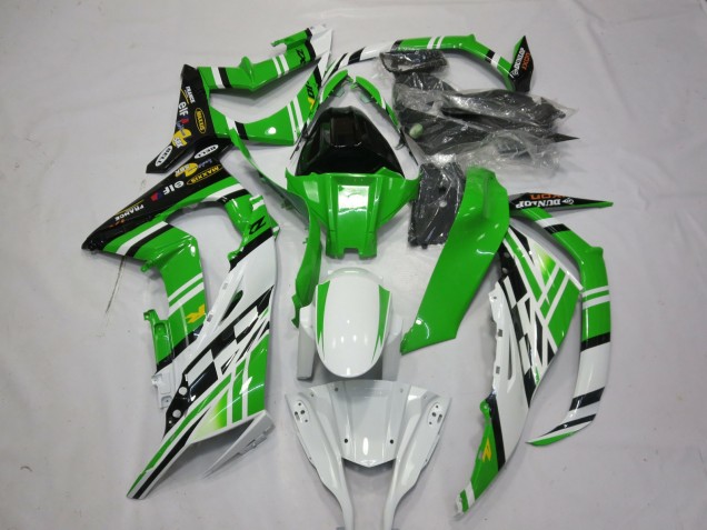 Verde Bianco Nero 1 2011-2015 ZX10R Carena Moto Verde Bianco Nero 1 2011-2015 ZX10R Carena Moto