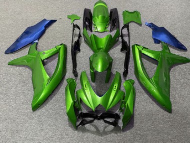 Verde & Blu 2008-2010 GSXR 600-750 Carena Moto