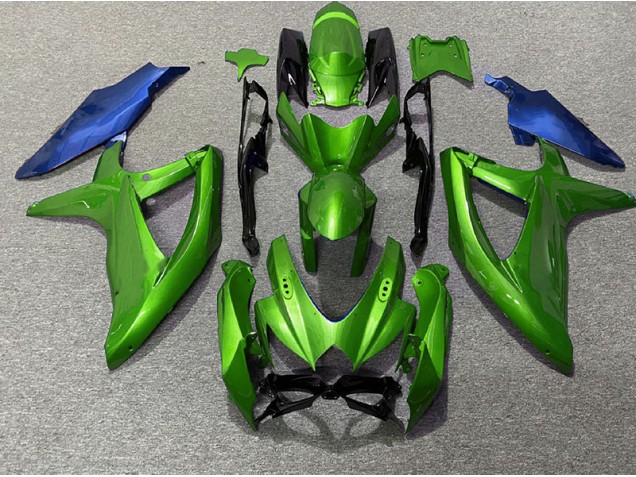 Verde & Blu 2008-2010 GSXR 600-750 Carena Moto Verde & Blu 2008-2010 GSXR 600-750 Carena Moto