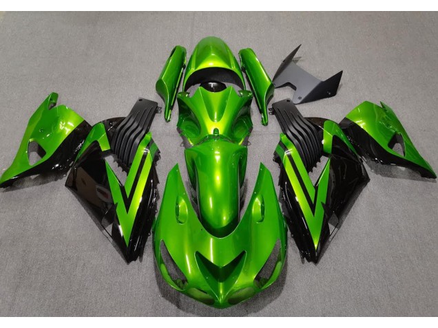 Verde Brillante & Nero 2006-2011 ZX14R Carena Moto Verde Brillante & Nero 2006-2011 ZX14R Carena Moto