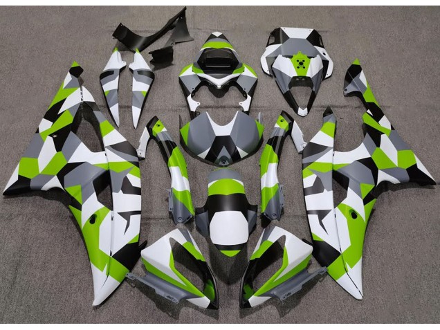 Verde Chiaro Camo Tinta Unita 2008-2016 R6 Carena Moto