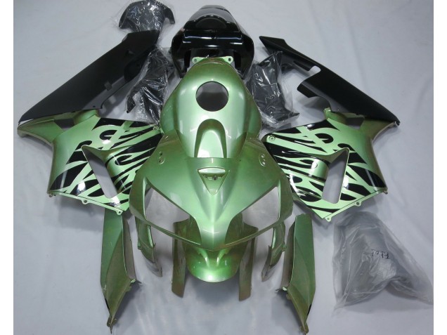 Verde Chiaro Fiamma 2005-2006 CBR600RR Carena Moto Verde Chiaro Fiamma 2005-2006 CBR600RR Carena Moto