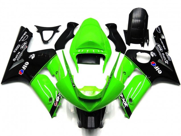 Verde Chiaro & Nero Elf 2003-2004 ZX6R Carena Moto Verde Chiaro & Nero Elf 2003-2004 ZX6R Carena Moto