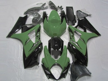 Verde Foresta & Nero 2007-2008 GSXR 1000 Carena Moto