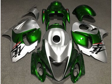 Verde Lucido & Argento 2008-2020 GSXR 1300 Carena Moto