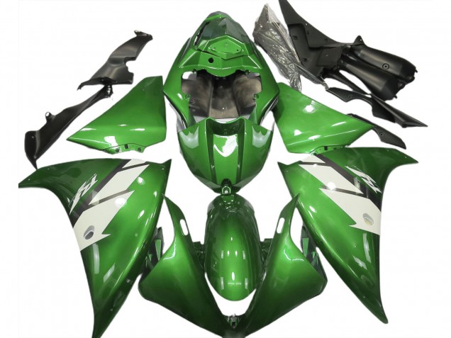 Verde Lucido & Bianco 2012-2014 R1 Carena Moto Verde Lucido & Bianco 2012-2014 R1 Carena Moto