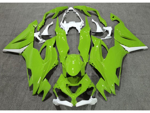 Verde Lucido & Bianco 2019-2023 ZX6R Carena Moto Verde Lucido & Bianco 2019-2023 ZX6R Carena Moto