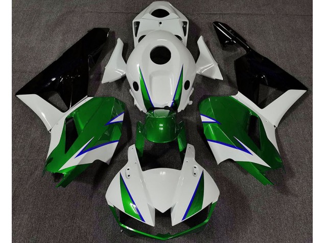 Verde Lucido Bianco & Blu 2013-2023 CBR600RR Carena Moto Verde Lucido Bianco & Blu 2013-2023 CBR600RR Carena Moto