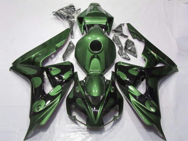 Verde Lucido & Nero 2006-2007 CBR1000RR Carena Moto