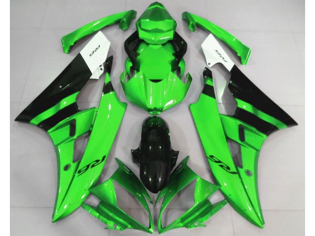 Verde Lucido & Nero 2006-2007 R6 Carena Moto Verde Lucido & Nero 2006-2007 R6 Carena Moto