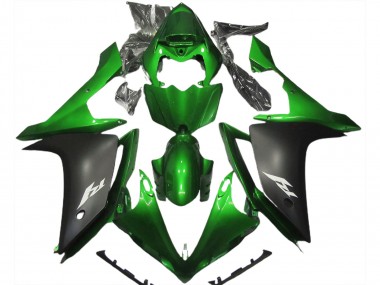Verde Lucido & Nero 2007-2008 R1 Carena Moto