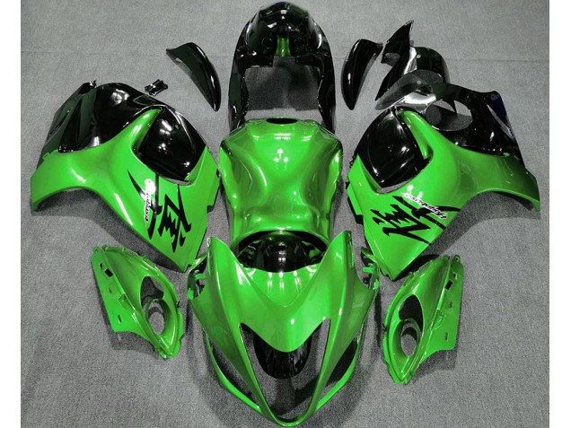 Verde Lucido & Nero 2008-2020 GSXR 1300 Carena Moto Verde Lucido & Nero 2008-2020 GSXR 1300 Carena Moto