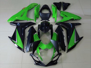 Verde Lucido & Nero 2011-2024 GSXR 600-750 Carena Moto