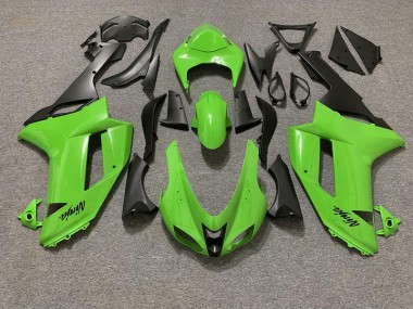Verde Lucido & Nero Opaco 2007-2008 ZX6R Carena Moto