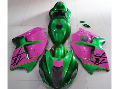 Verde Lucido & Rosa 1997-2007 GSXR 1300 Carena Moto