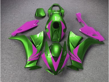 Verde Lucido & Rosa 2012-2016 CBR1000RR Carena Moto