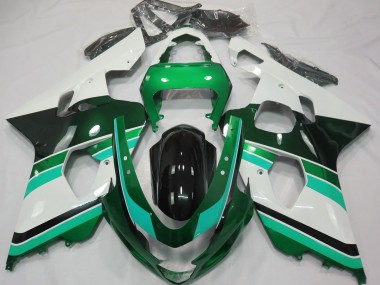 Verde Lucido & Verde 2004-2005 GSXR 600-750 Carena Moto