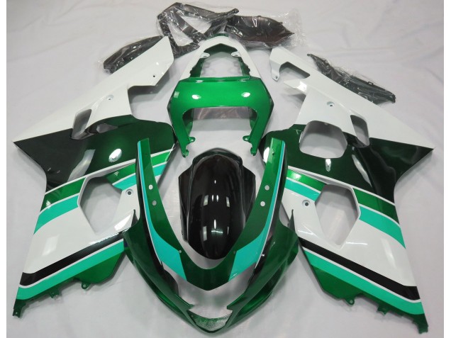 Verde Lucido & Verde 2004-2005 GSXR 600-750 Carena Moto Verde Lucido & Verde 2004-2005 GSXR 600-750 Carena Moto