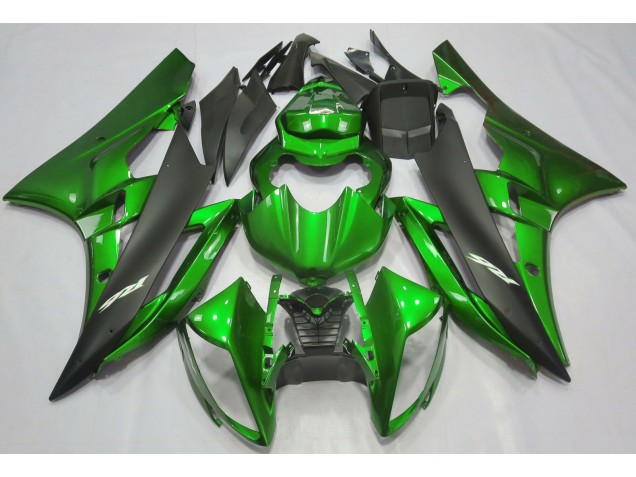 Verde Metallizzato & Nero 2006-2007 R6 Carena Moto Verde Metallizzato & Nero 2006-2007 R6 Carena Moto