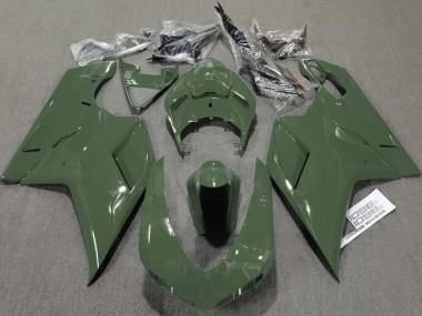 Verde Militare Lucido 2007-2014 Ducati 848 1098 1198 Carena Moto