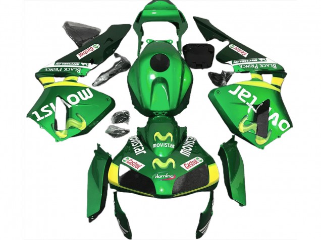 Verde Movistar 2003-2004 CBR600RR Carena Moto