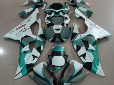 Verde Neve Schiuma Marina Camo 2008-2016 R6 Carena Moto