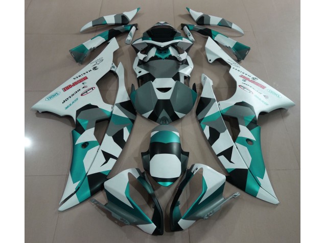 Verde Neve Schiuma Marina Camo 2008-2016 R6 Carena Moto Verde Neve Schiuma Marina Camo 2008-2016 R6 Carena Moto