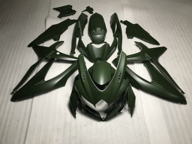 Verde Opaco 2008-2010 GSXR 600-750 Carena Moto