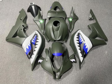Verde Opaco & Blu Squalo 2007-2008 CBR600RR Carena Moto