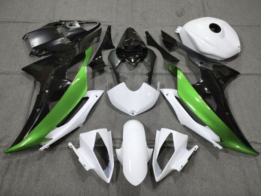 Verde Personalizzato In Bianco & Nero 2008-2016 R6 Carena Moto