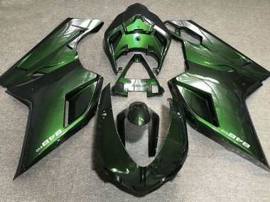 Verde Scuro 2007-2014 Ducati 848 1098 1198 Carena Moto