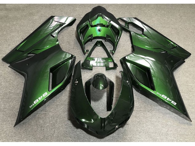 Verde Scuro 2007-2014 Ducati 848 1098 1198 Carena Moto Verde Scuro 2007-2014 Ducati 848 1098 1198 Carena Moto