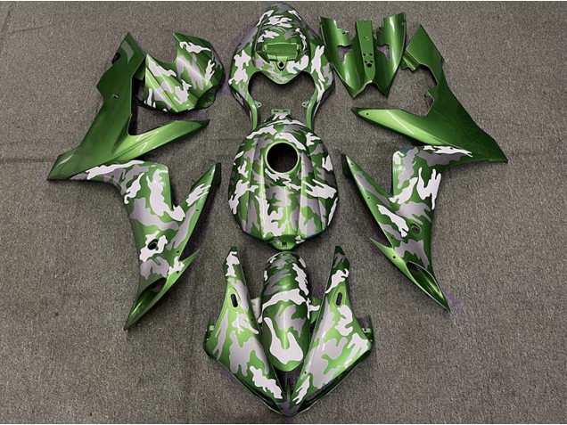 Verde Scuro Mimetico 2004-2006 R1 Carena Moto Verde Scuro Mimetico 2004-2006 R1 Carena Moto