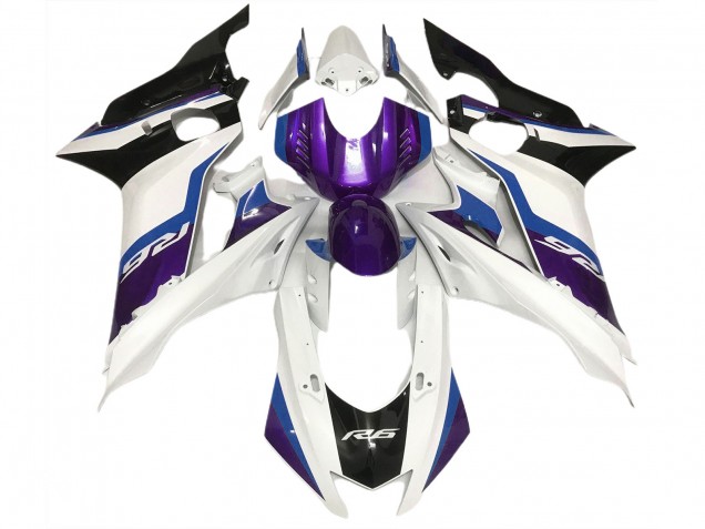 Viola & Bianco Lucido 2017-2021 R6 Carena Moto